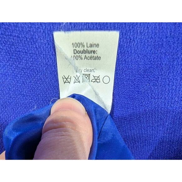 J Crew Suiting Women's Wool Purple Evening Dress Sz 10 Special Occasion Elegant - Picture 6 of 7